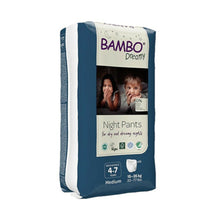 Carregar imagem no visualizador da galeria, Fraldas Cueca Noturnas Unissexo Bambo Dreamy 15 a 35 kg (4 a 7 anos) - 60 unidades