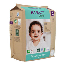 Carregar imagem no visualizador da galeria, Fraldas Bambo Nature 4 L 7-14Kg - 24 unidades