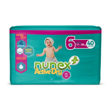Carregar imagem no visualizador da galeria, Fraldas Nunex Active Dry T6 (17-28Kg) - 40 unidades