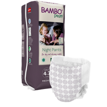 Carregar imagem no visualizador da galeria, Fraldas Cueca Noturnas Menina Bambo Dreamy 15 a 35 kg (4 a 7 anos) - 10 unidades