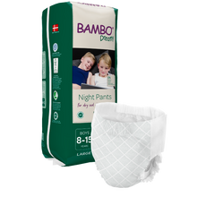 Carregar imagem no visualizador da galeria, Fraldas Cueca Noturnas Menino Bambo Dreamy 35 a 50 kg (8 a 15 anos) - 10 unidades