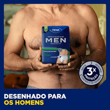 Charger l'image dans la galerie, Tena Men Premium Fit Couches de protection pour sous-vêtements Maxi S/M - 12 unités