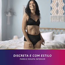 Charger l'image dans la galerie, Tena Silhouette Couches Taille Haute Slip Noir Plus M - 9 unités