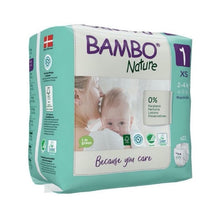 Carregar imagem no visualizador da galeria, Fraldas Bambo Nature 1 XS 2-4Kg - 132 unidades
