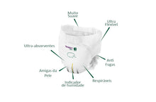 Carregar imagem no visualizador da galeria, Fraldas Cueca Bambo Nature 4 L 7-14Kg - 100 unidades