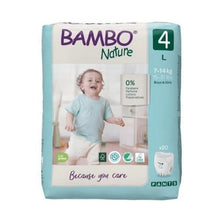 Carregar imagem no visualizador da galeria, Fraldas Cueca Bambo Nature 4 L 7-14Kg - 20 unidades