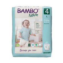 Carregar imagem no visualizador da galeria, Fraldas Cueca Bambo Nature 4 L 7-14Kg - 100 unidades