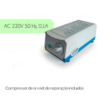 Carregar imagem no visualizador da galeria, Colchão anti-escaras com compressor 200x90 cm 130 células Bege