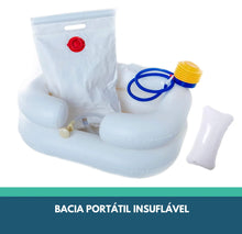 Carregar imagem no visualizador da galeria, Bacia "Lava Cabeças" Portátil Insuflável