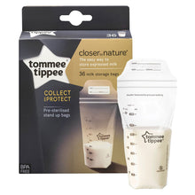 Carregar imagem no visualizador da galeria, Tommee Tippee Closer to Nature - Sacos de armazenamento de leite materno 36 unidades (350 ml)