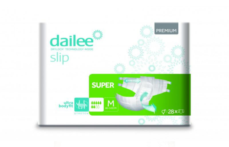 Fraldas Dailee Slip Premium Super M - 28 Unidades