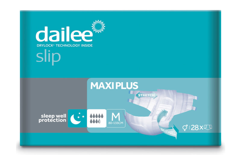 Pañales Dailee Slip Performer Maxi Plus M - 28 Unidades