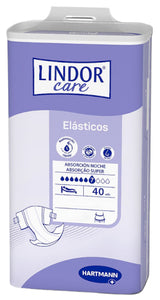 Lindor Care Ausonia Elastic Super (7 gouttes) - Taille S - 40 Unités