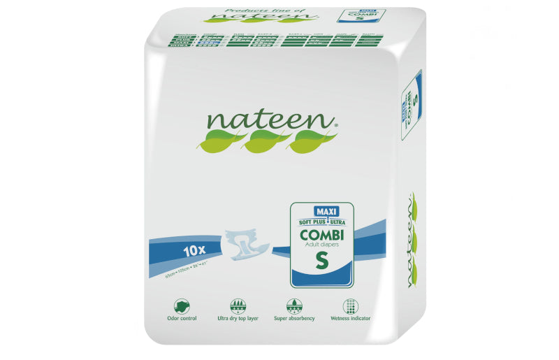 Nateen Combi Maxi Diapers - Size S - 10 Units