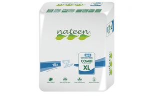 Couches Nateen Combi Maxi - Taille XL - 10 unités