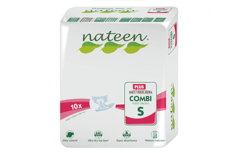 Nateen Combi Plus Diapers - Size S - 10 Units