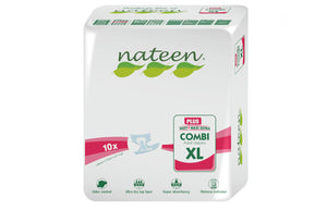 Nateen Combi Plus Diapers - Size XL - 10 Units