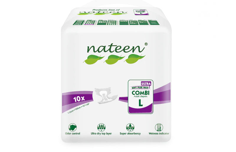 Couches Nateen Combi Ultra - Taille L - 10 unités