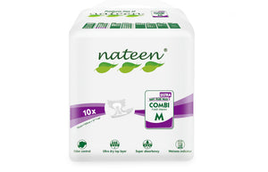 Nateen Combi Ultra Diapers - Size M - 10 Units