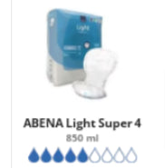 Incontinence Pads Abena Light Super 4 - 270 Units