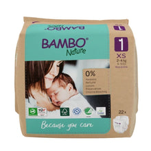 Charger l'image dans la galerie, Chaussures en bambou Nature 1 XS 2-4Kg - 132 unités
