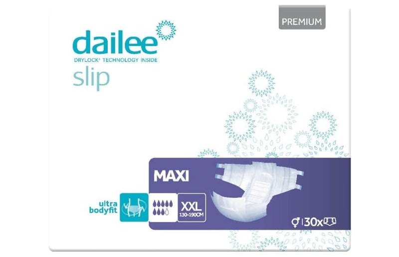Fraldas Dailee Slip Premium Maxi XXL - 30 Unidades