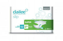 Load image into Gallery viewer, Diapers Dailee Slip Premium Super XS/S - 28 Units
