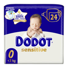 Carregar imagem no visualizador da galeria, Fraldas Dodot Sensitive T0 Recém-Nascido (<3kg) – 24 Unidades
