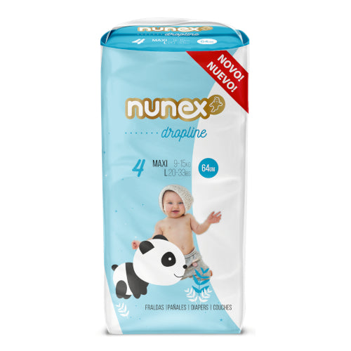 Nunex Dropline T4 diapers (9-15Kg) - 64 units