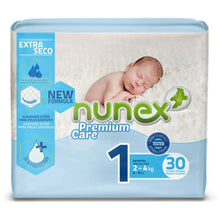 Carregar imagem no visualizador da galeria, Fraldas Nunex Premium Care Tamanho 1 (2-4Kg) - 30 unidades
