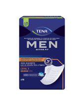 Carregar imagem no visualizador da galeria, Penso para Homem Tena Men Active Fit Protetor Absorvente Nível 3 - 16 Unidades
