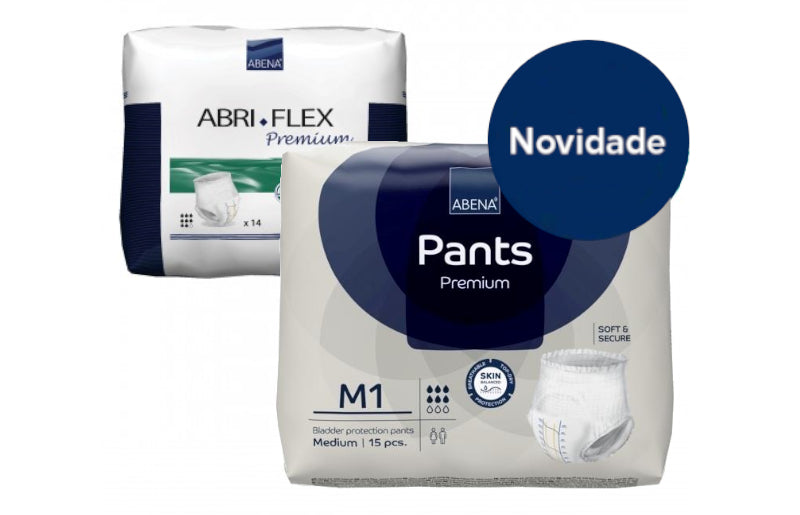 Fraldas Cuecas Abena Pants Premium M1 - 15 Unidades