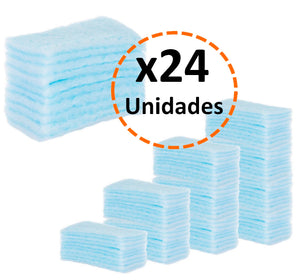 Esponjas de Sabão Descartáveis para Adultos - 24 Unidades