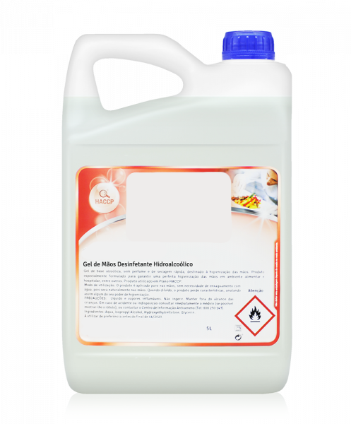Gel Hidroalcohólico - Desinfectante de Manos (Base Alcohólica) - Envase de 5L
