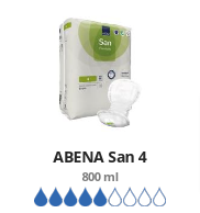 Apósitos Anatómicos Abena San Premium 4 - 30 Unidades