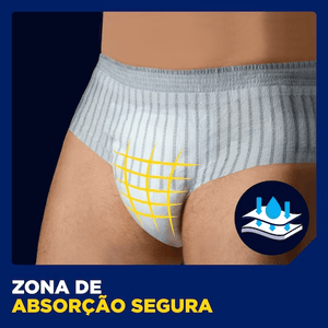 Fraldas Cuecas Tena Men Premium Fit Protective Underwear Maxi S/M - 12 Unidades