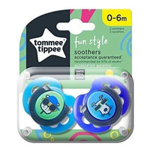 Tommee Tippee - Fun Style 1 Pacifiers 0-6 Months - 2 Units