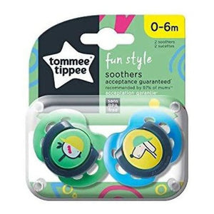 Tommee Tippee - Chupetas Fun Style 2 0-6 Meses - 2 Unidades