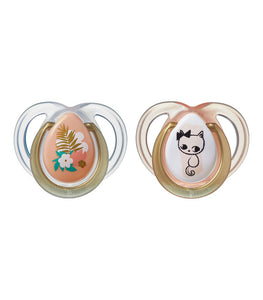 Tommee Tippee - Fashion Pacifiers 0-6 Months Girl - 2 Units