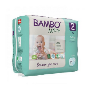 Diapers Bambo Nature 2 S 3-6Kg - 180 units