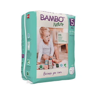 Diapers Bambo Nature 5 XL 12-18Kg - 22 Units