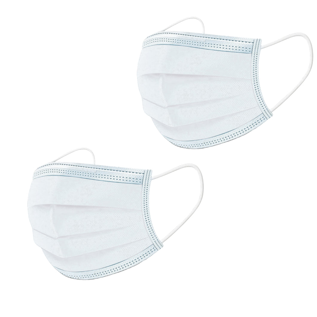 Pack of 250 Disposable White Masks