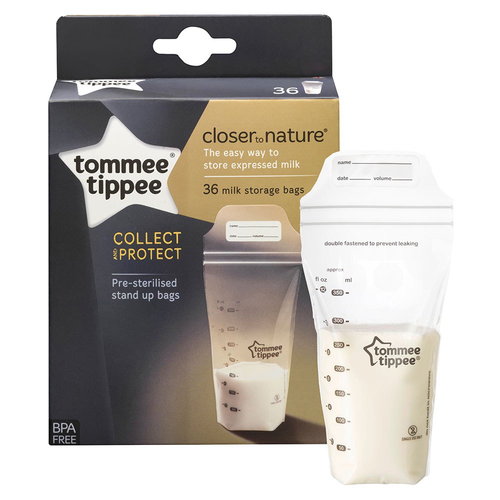Tommee Tippee Closer to Nature - Sacos de armazenamento de leite materno 36 unidades (350 ml)